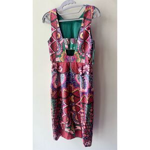 Anthropologie Maeve Kaleidoscope Mini Dress 2 Multicolor Geometric 213